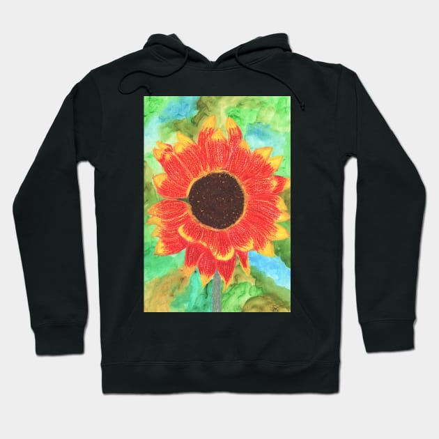 Sunflower - Harlequin Hoodie by jamesknightsart